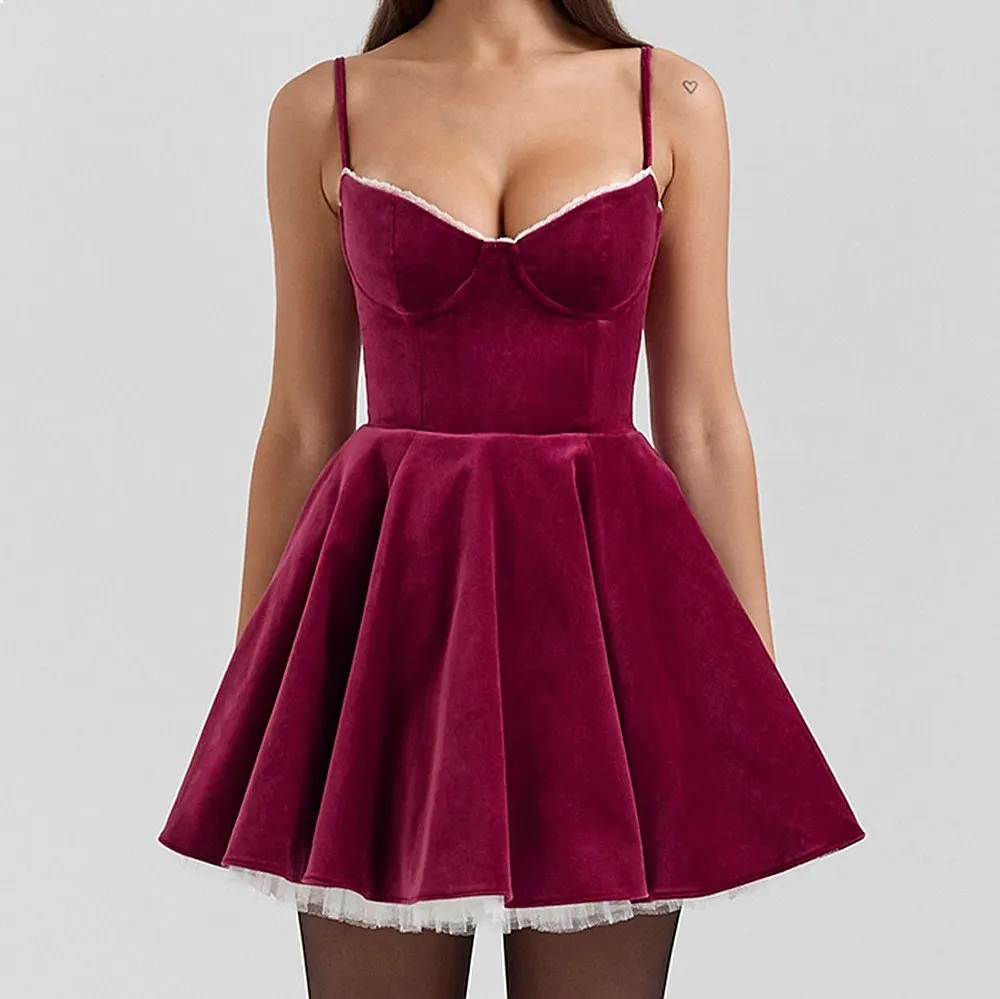 Backless Corset Top Ruched Bodycon Midi Dress Summer Evening Dresses for Women