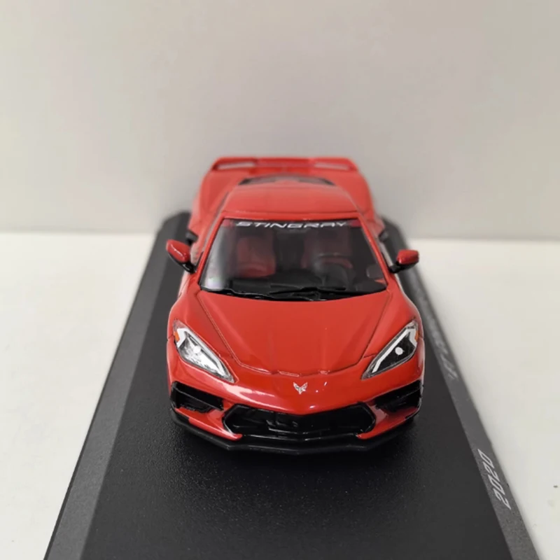 

Greenlight масштаб 1/43 Corvette Stingray 2020, имитация модели автомобиля из сплава, статическая коллекция, украшенные праздничные игрушки, сувенирный подарок