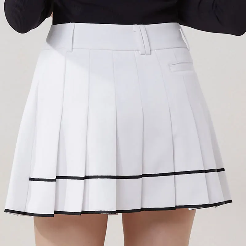 

Spring Women Apparel Lady Fashion Golf Skirt Outdoor Sports High Quality Elegant Pleated Short Skirt Pants Golf Clothing
