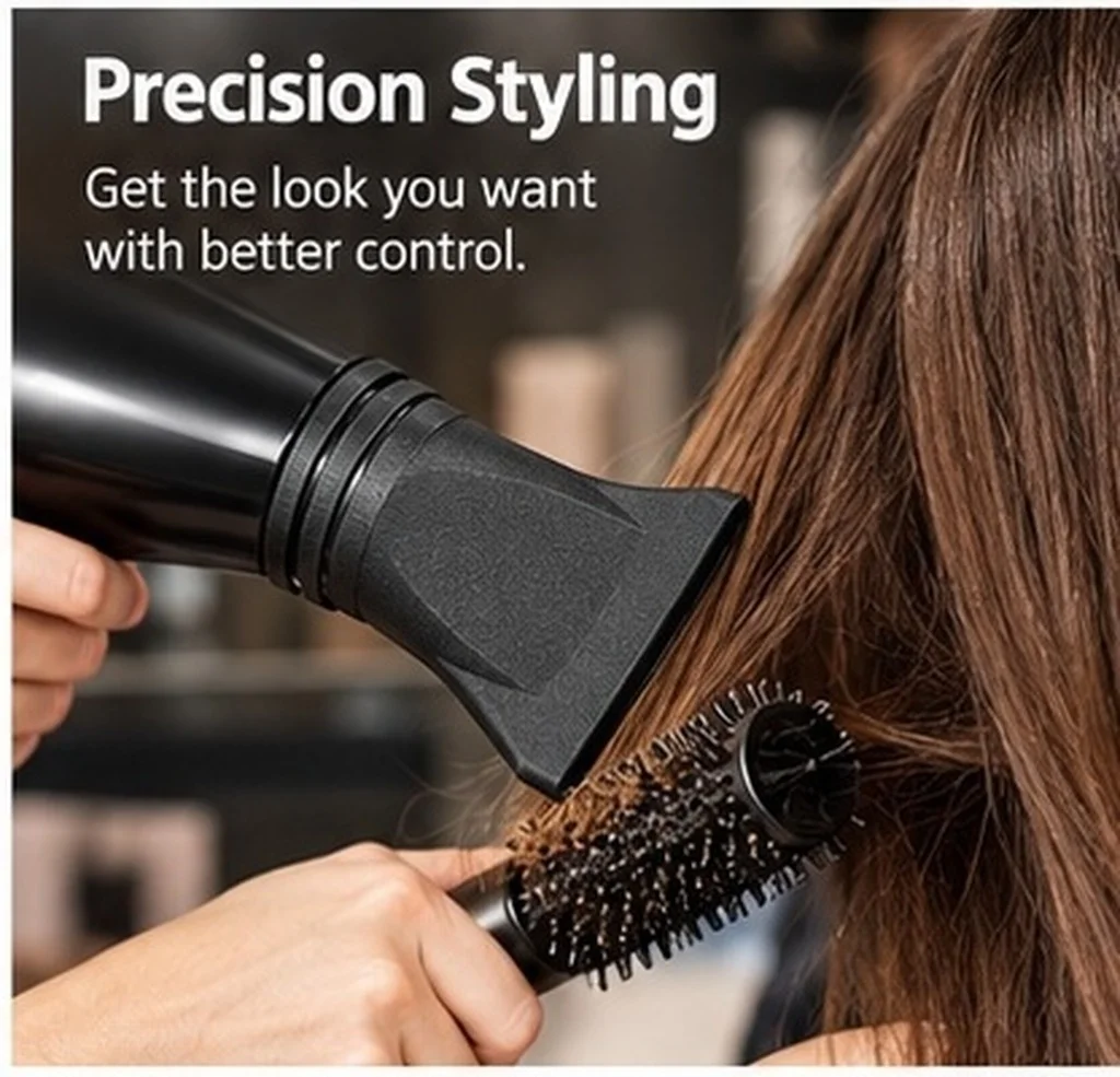 Blow Dryer Nozzle Attachment Narrow Design for Even Heat Distribution Professional Hair Dryer Diffuser Suitable for Home and