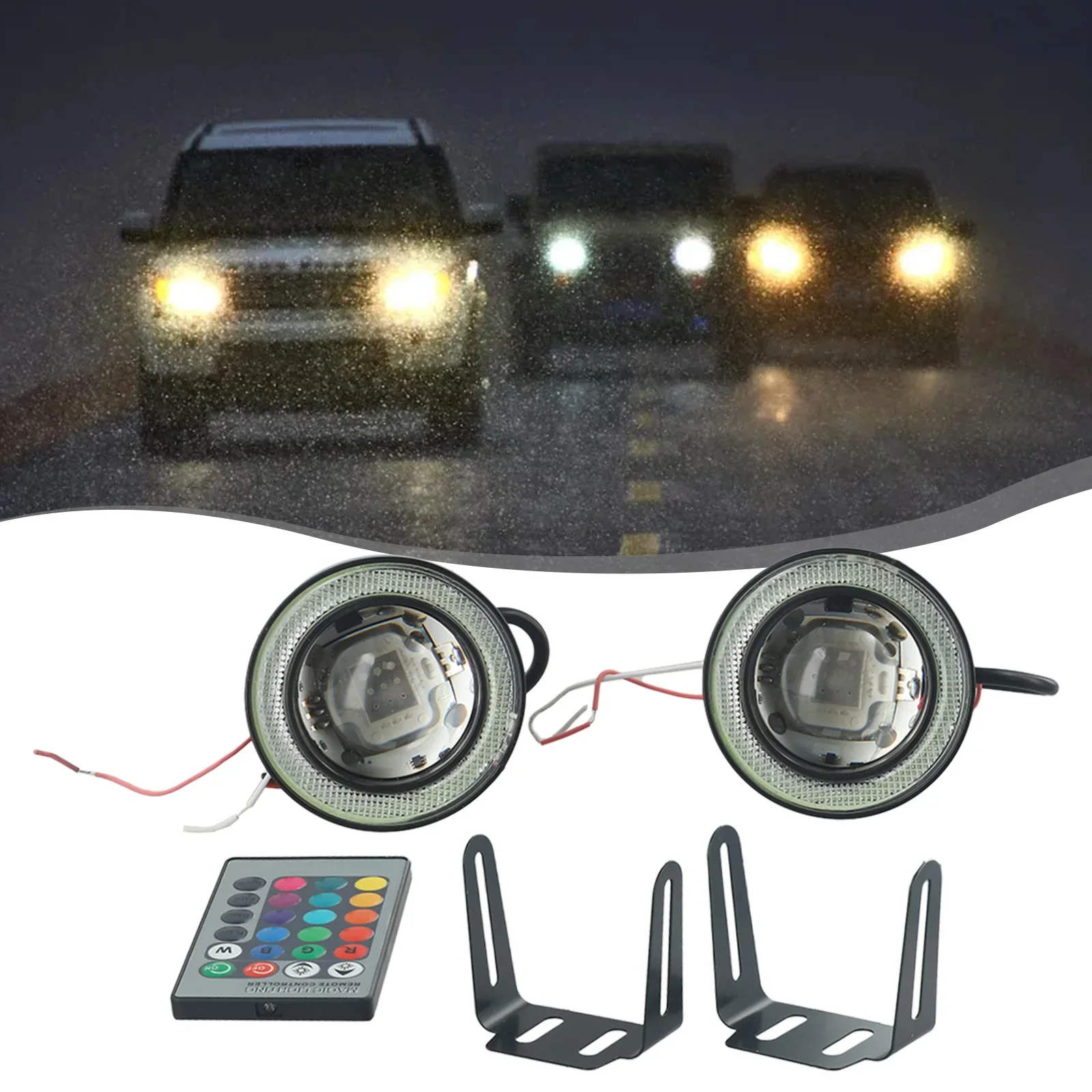 2PCS Projector COB LED Car Fog Light 3.0\