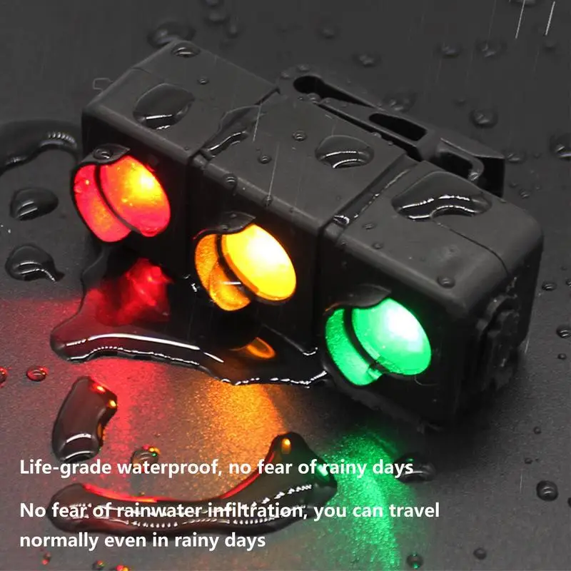 Rear Bike Led Lights For Night Riding LED Road Bike Tri-color Safety Light For Cycling Back Light For Mountain Bike Road Bike