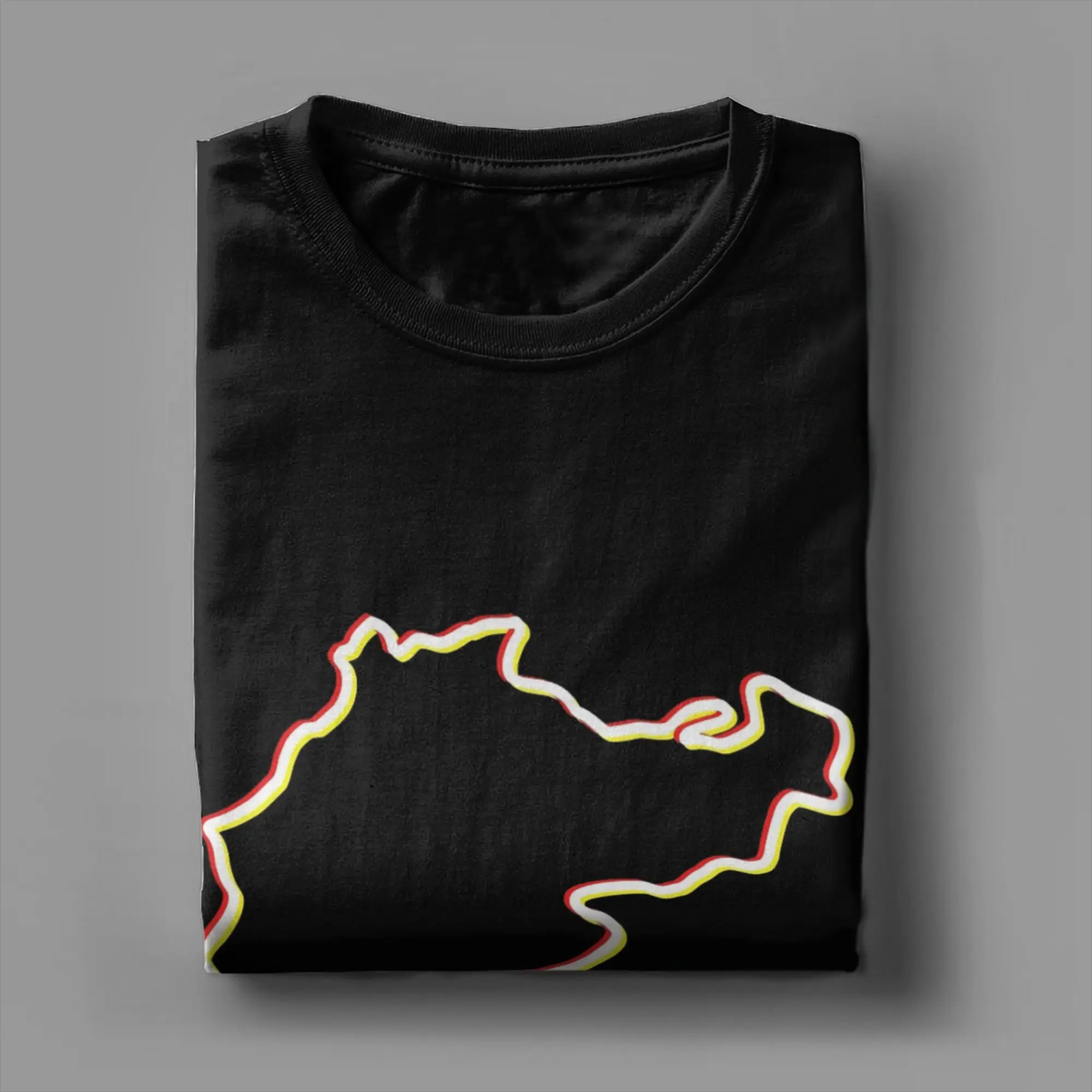 خمر نوربورغرينغ Nordschleife تي شيرت للرجال الياقة المستديرة القطن تي شيرت قصير الأكمام تي شيرت هدية فكرة الملابس #4