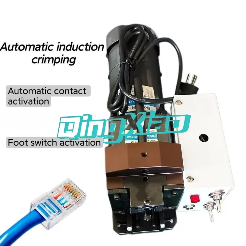 Industrial Metal Processing Semi Automatic Silent Crimping Machine Small King Network Wire Crimper Telephone Wire Terminal Press