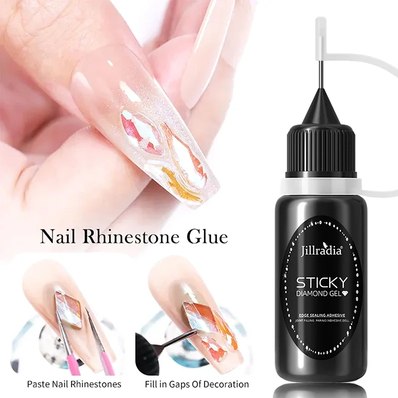 กาวติดเล็บ 10 มล. สำหรับติดอุปกรณ์ตกแต่งเล็บ 3 มิติ DIY แรงยึดติดสูงพิเศษ ไม่ต้องทำความสะอาด ปิดขอบเล็บ