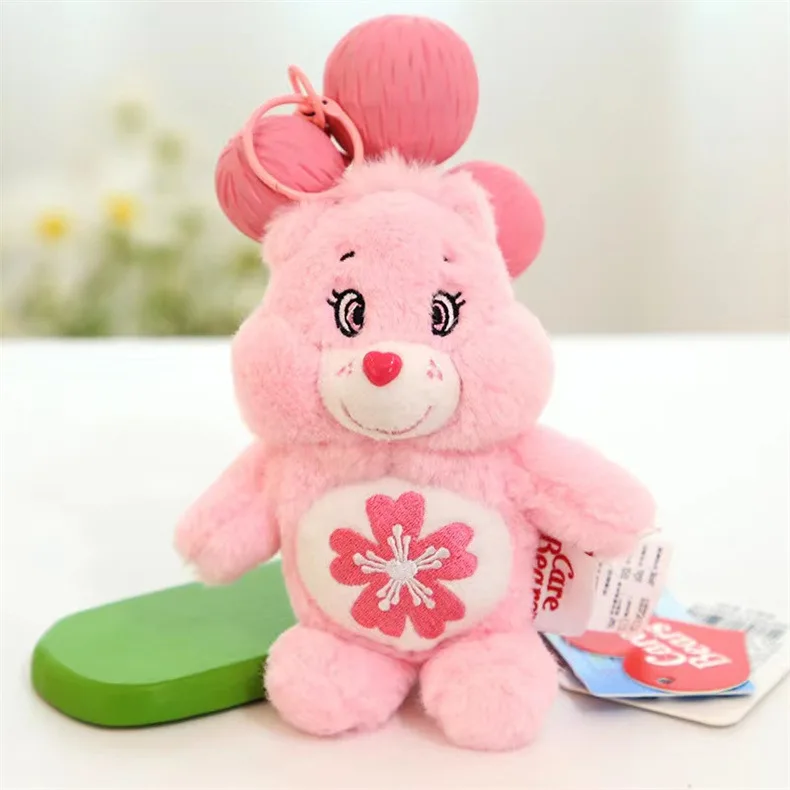 Care Bears Echte süße Carebears Plüsch Anhänger Schlüsselanhänger Schultasche Puppe Anhänger Geburtstagsgeschenk Raumdekorationen 6