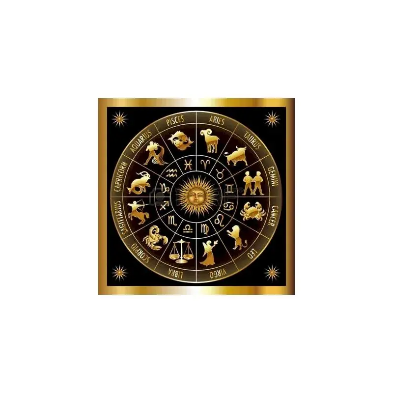 VIKAMA Gold Moon Star Chart Tablecloth, 6 Designs, Waterproof Washable Table Cover for Kitchen Dining Party