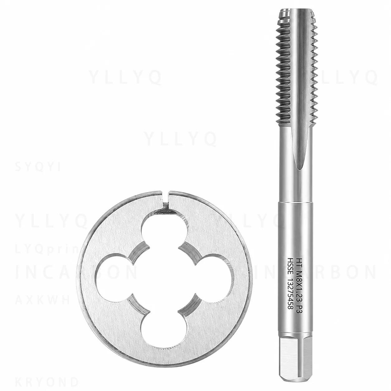 1SET HSS M38-M40 Metric Tap and Die Set Right Hand Internal External Thread Tapping Repair Tool for CNC Machine Tools