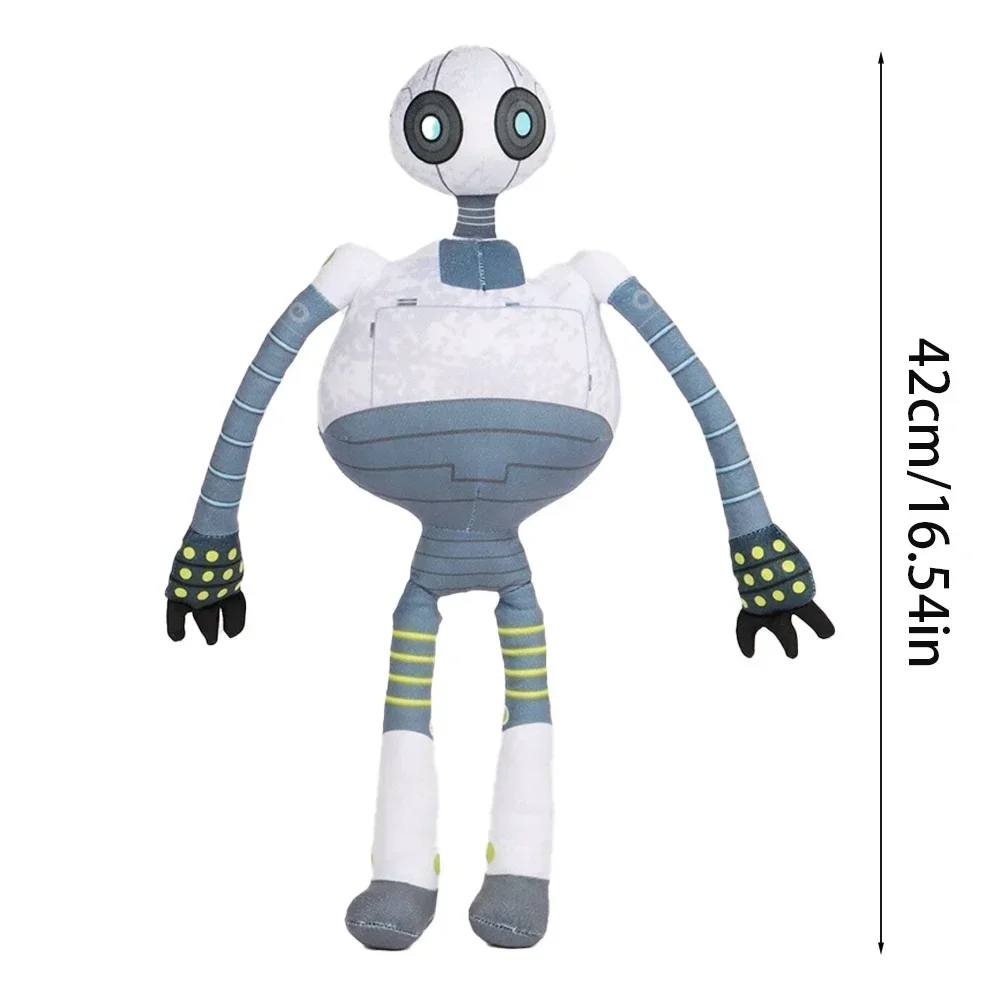 42cm The Wild Robot Plush Toys,Robot Plush Toy, Gray Stuffed Robot for Kids’Room Decor,Gift for Animation Fans and Kids Birthday