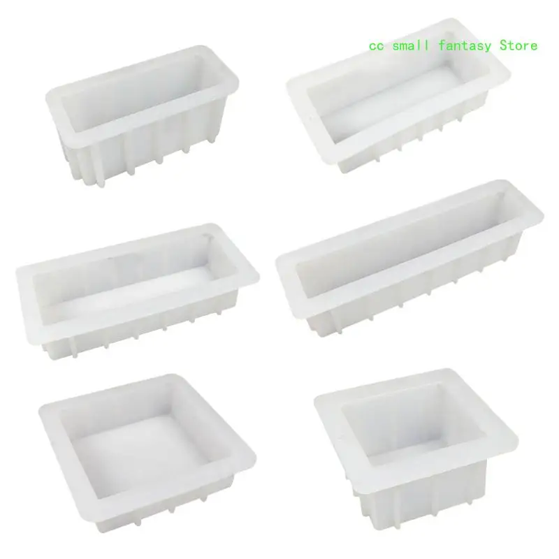 

R3MA Silicone Soap Mold Rectangle Bread Toast Loaf Molds Cake Chocolate Ice Cube Tray