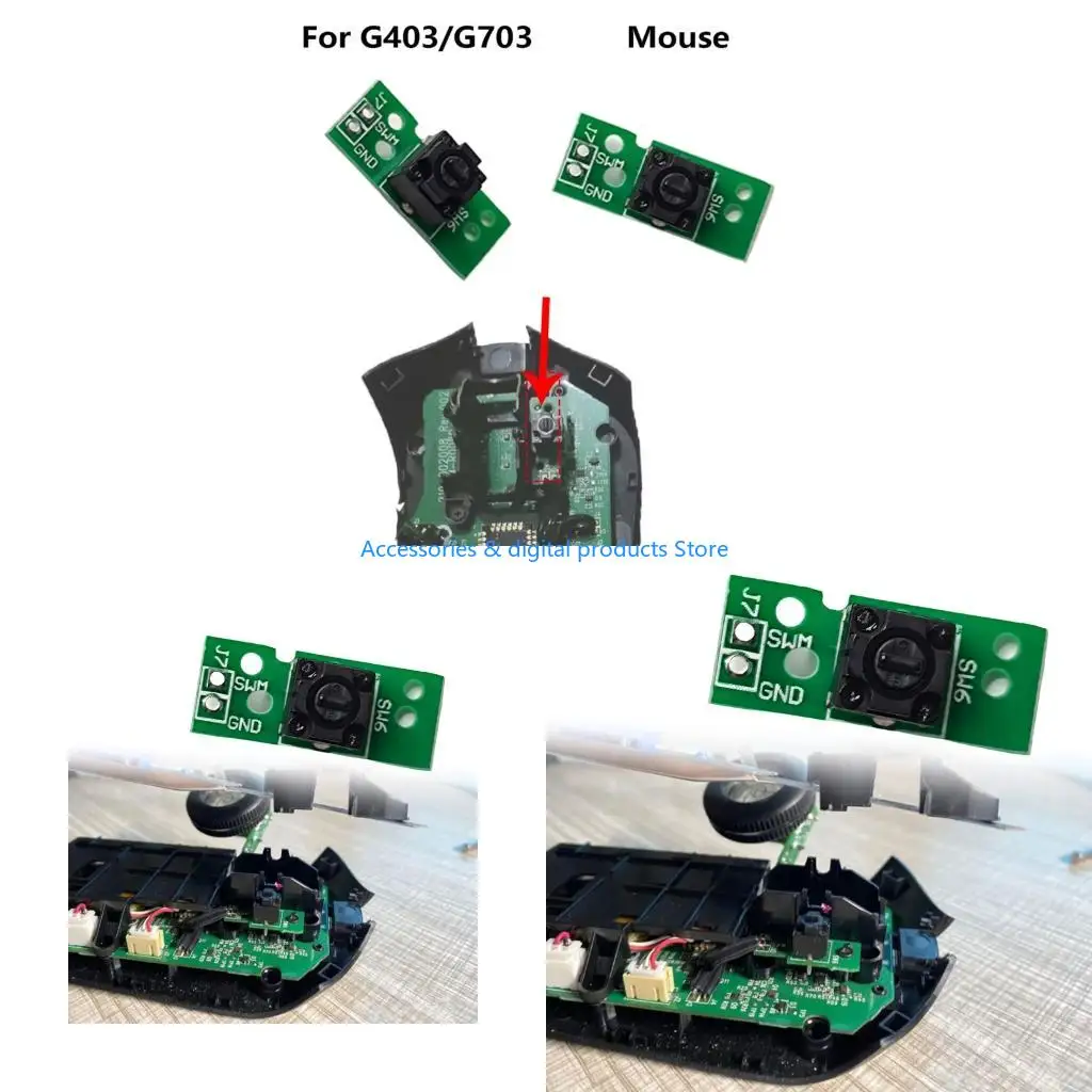 77JD High Precisions Middle Button PCB Replacement For Gaming Mouse G403 G703