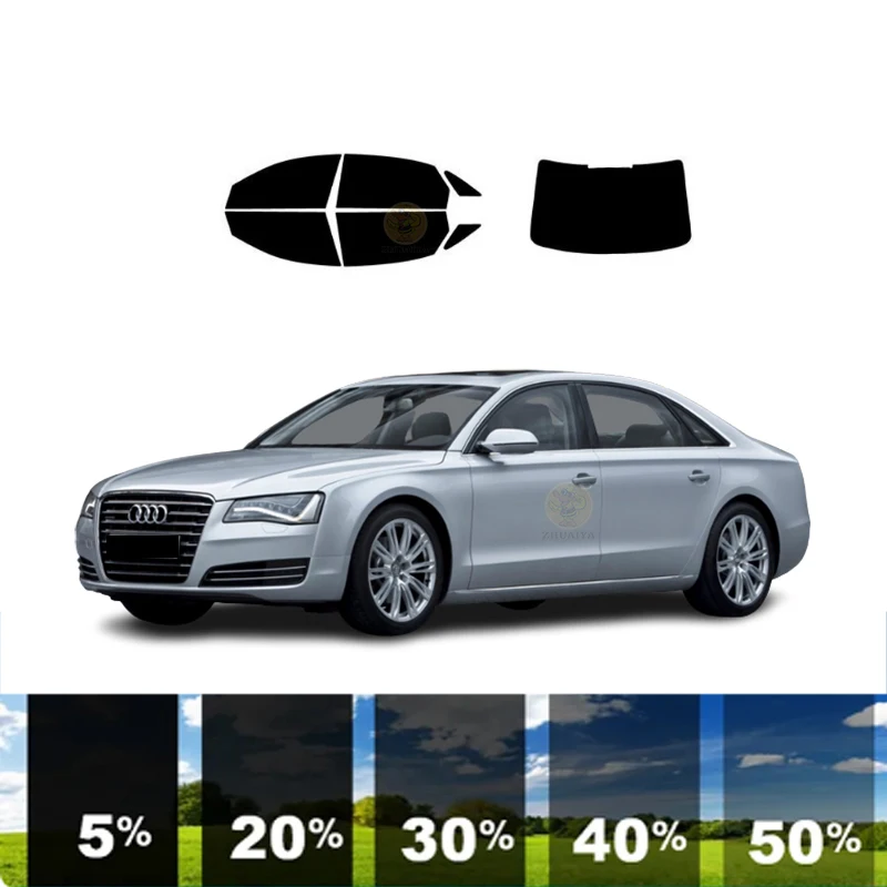 

Предварительно вырезанная съемная тонировочная пленка для окон для автомобиля, 100% УФР, 5%-70% VLT, теплоизоляция, карбон ﻿ Для AUDI A8 L 4 DR SEDAN 2011-2020