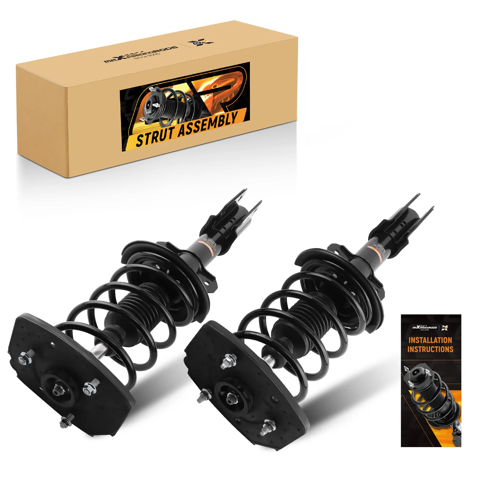 For OE 2PCS Rear Struts W/ Coil Spring Assembly For Buick LaCrosse Grand Prix Impala Monte Carlo Street Use Shocks