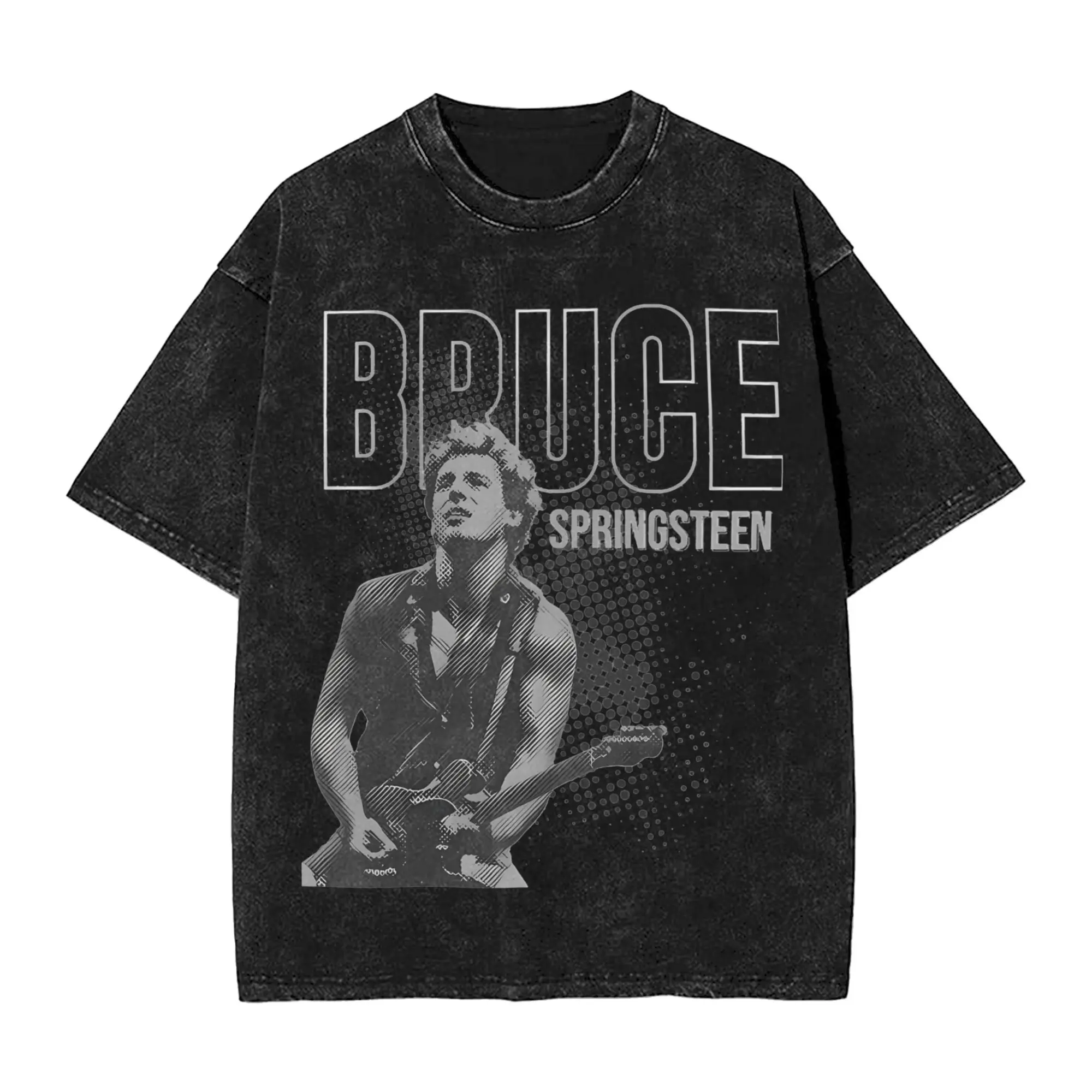 

Футболка Bruceed Springsteened World Tour, уличная футболка в стиле хип-хоп, футболка в стиле хэви-метал, рок-музыка, мужская и женская хлопковая футболка
