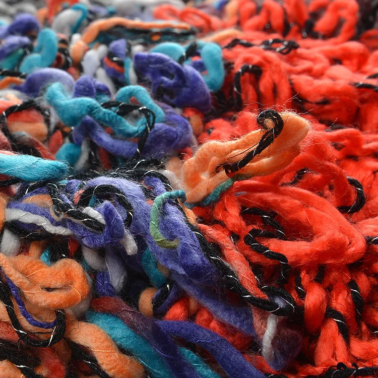 Suéter de Mujer de Punto Hoado con Cuello en V, Estilo Casual, con Borlas Coloridas Hechas a Mano, Versión de Alta Gama par...