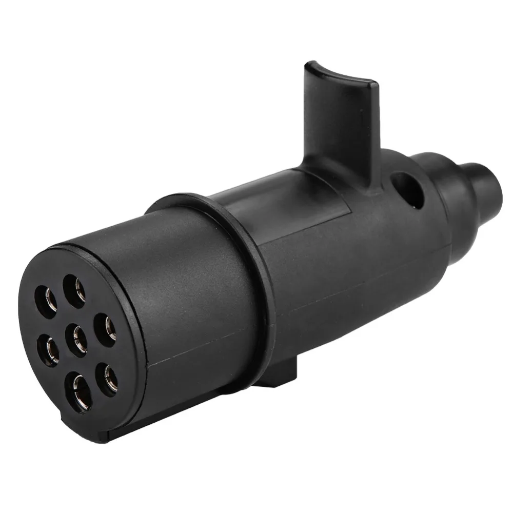 Compatible 7 Pin 24V Trailer Plug Easy Installation Heavy Duty Towing Connector Plug Play Trailer Adapter Trailer Truck