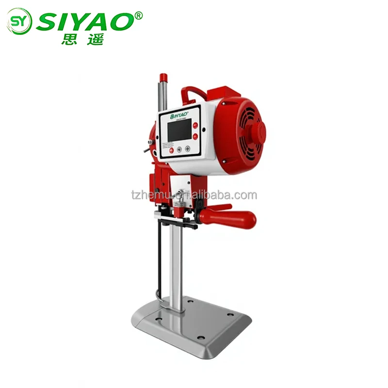 2180W Adjustable Speed Auto Sharpening  Fabric Computer Straight Knife Cloth Cutter Servo Motor Cutting Machine