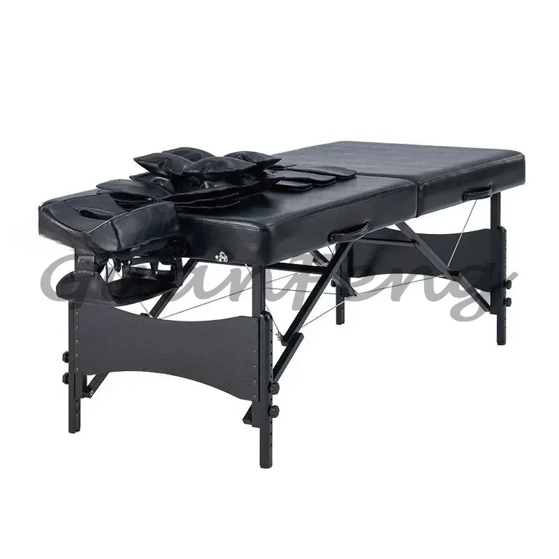 Foldable Airbag Massage Bed, Airbag Extrusion & Bionic Kneading Massager for Neck, Back and Waist