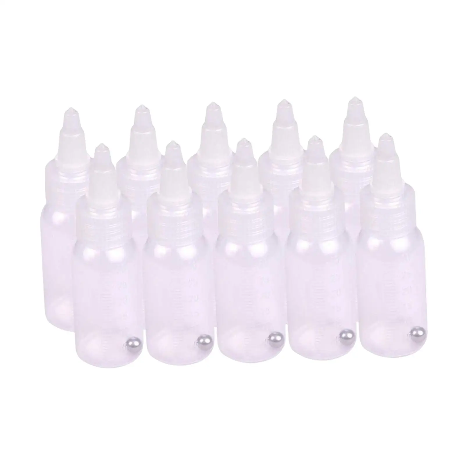 10 Pieces 30ml Empty Airbrush Bottles squeezing Bottles for Hobby