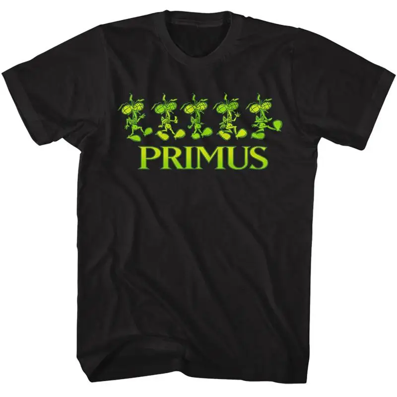 تي شيرت رجالي من Primus Dancing Skeeters Funk Music Progressive Black Cotton Merch