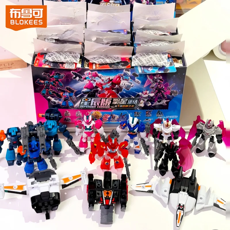 2026 Original Blokees Blind Box Figures Model Kits Astral Rally Defender Vol.1 The First Light Series Collectible Ornament Gift