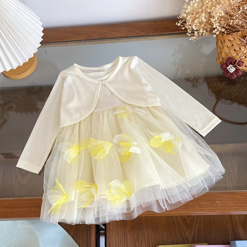 

Spot GoodsXT262604Girls' children's outfit2026Summer New Arrival Sleeveless Vest for One-Year-Old Baby GirlstutuSkirt