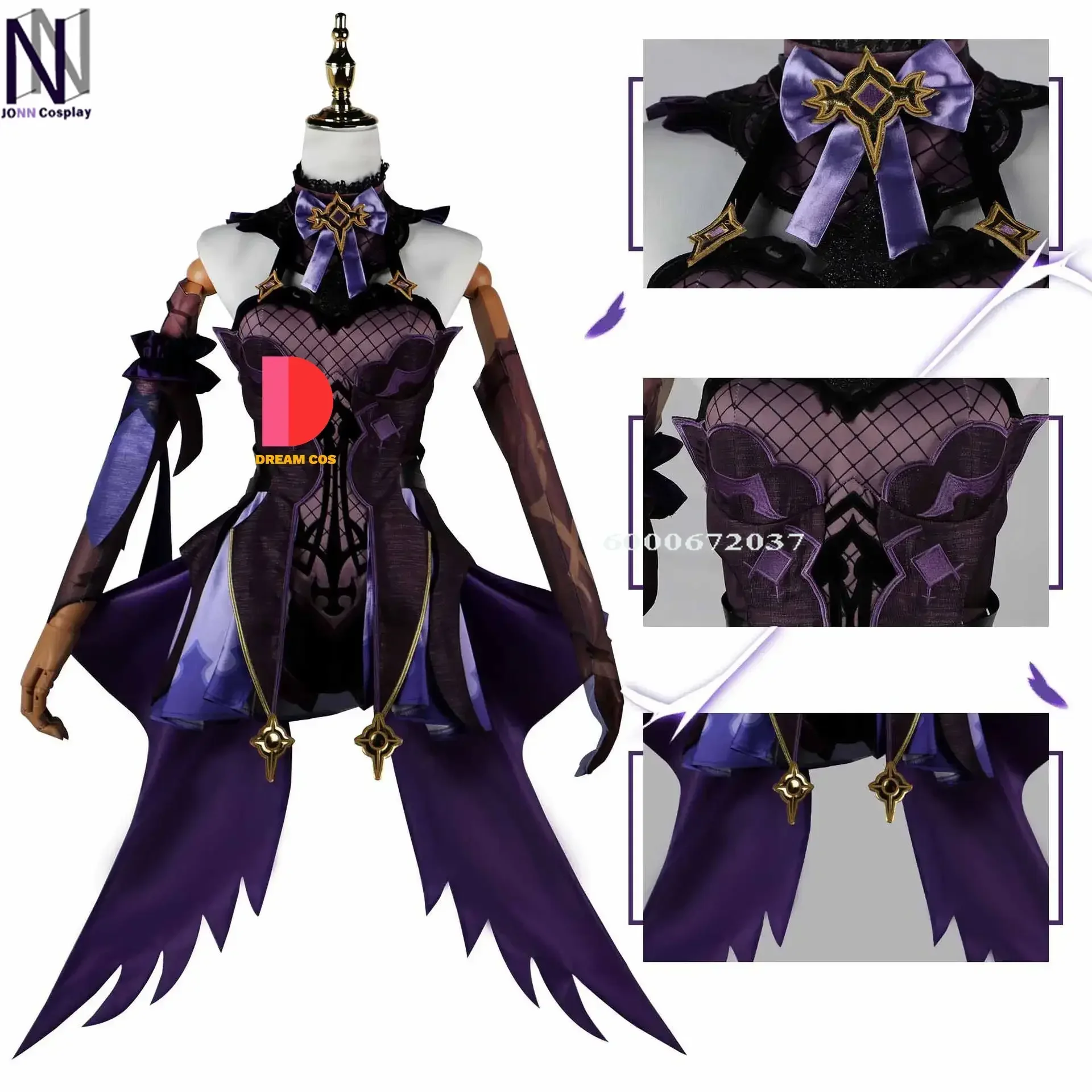 Genshin Impact Fischl Cosplay Chinese Style Women’s Anime Halloween Costume Sexy Elegant Game Uniform Role Play Outfits Hot Sale