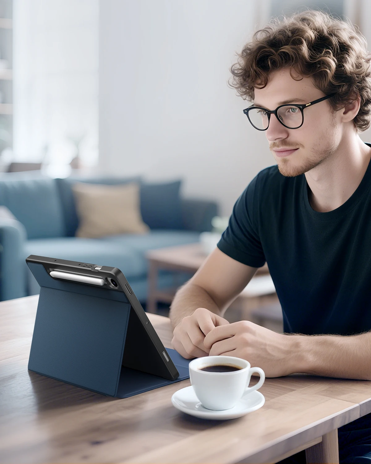 

Чехол для Galaxy Tab S10 FE 2025 с держателем для ручки S Многоугольная крышка-подставка с мягкой задней панелью из ТПУ для планшета Galaxy Tab S10FE