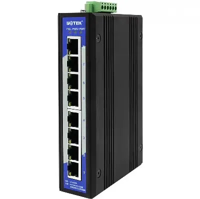 Yutai UT-6408W 8-Port 10/100M Industrial Ethernet Switch DIN-Rail Mount