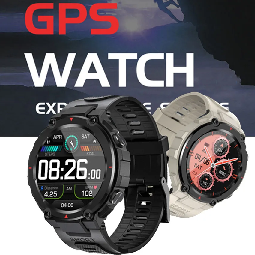 Swim IP68 Smart Watch GPS Speed Sportwatch Run Bicycle Climb Men Women Outdoor Reloj For Apple Xiaomi Huawei VS W57 IWO 15 S8