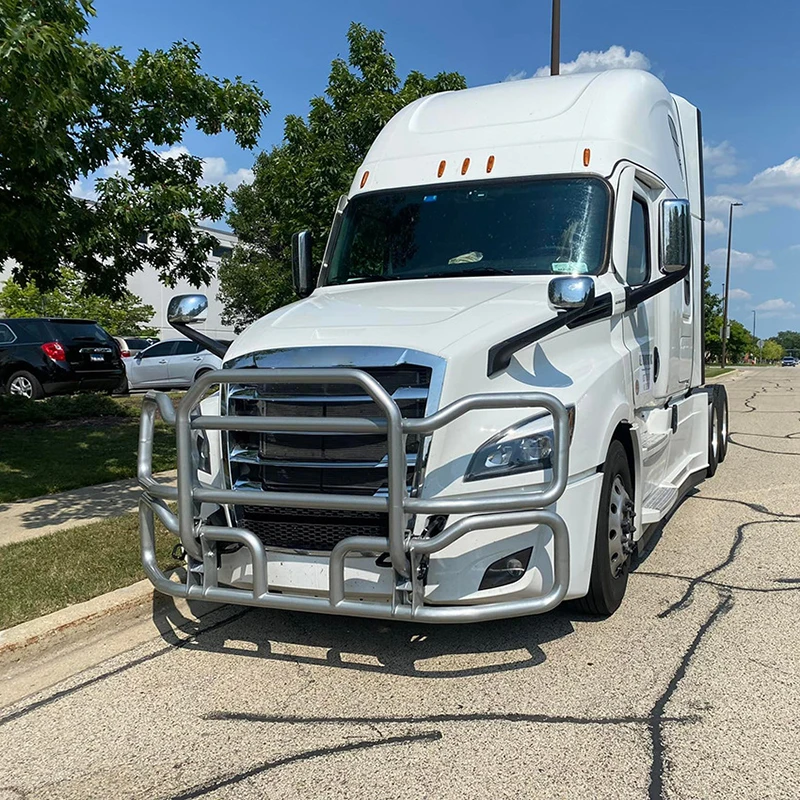 SEMI ملحقات الشاحنة الكبيرة المصد الأمامي شريط الثور الغزلان مصبغة الحرس ل شاحنة الثور Cascadia 2021 #4