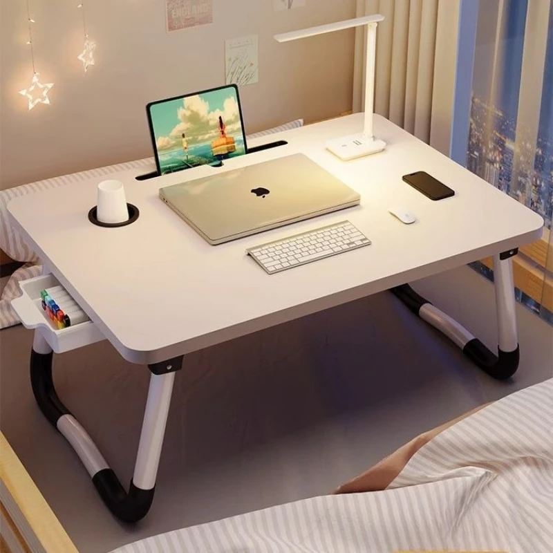 A Bedside Folding Table That Doesn't Require Installation, A Computer Table, and A Portable Small Table for The Bedroom