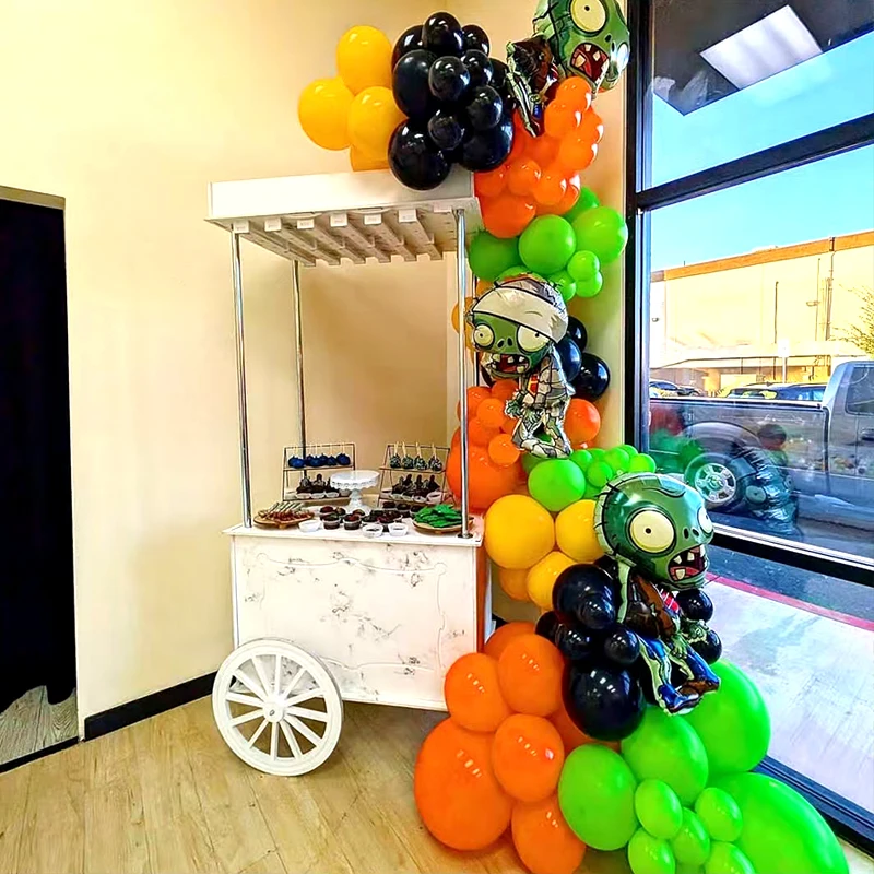Plants Vs. Z-Zombies Balloons Cartoon Game Balloon Arch Kit Number 1-9th Children Birthday Party Decors Toy Kids Supplies - view 6