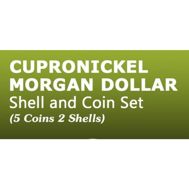 

Cupronickel Morgan Dollar Shell and Coin Set/Super Morgan Dollar Set (Cupronickel) Coin Magic Tricks Close up Gimmick Magician