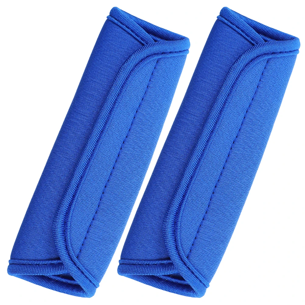 

2pcs Child Stroller Accessories Neoprene Handle Wraps Soft Blue Luggage Handle Protectors Travel Bag Grips Elastic Thick