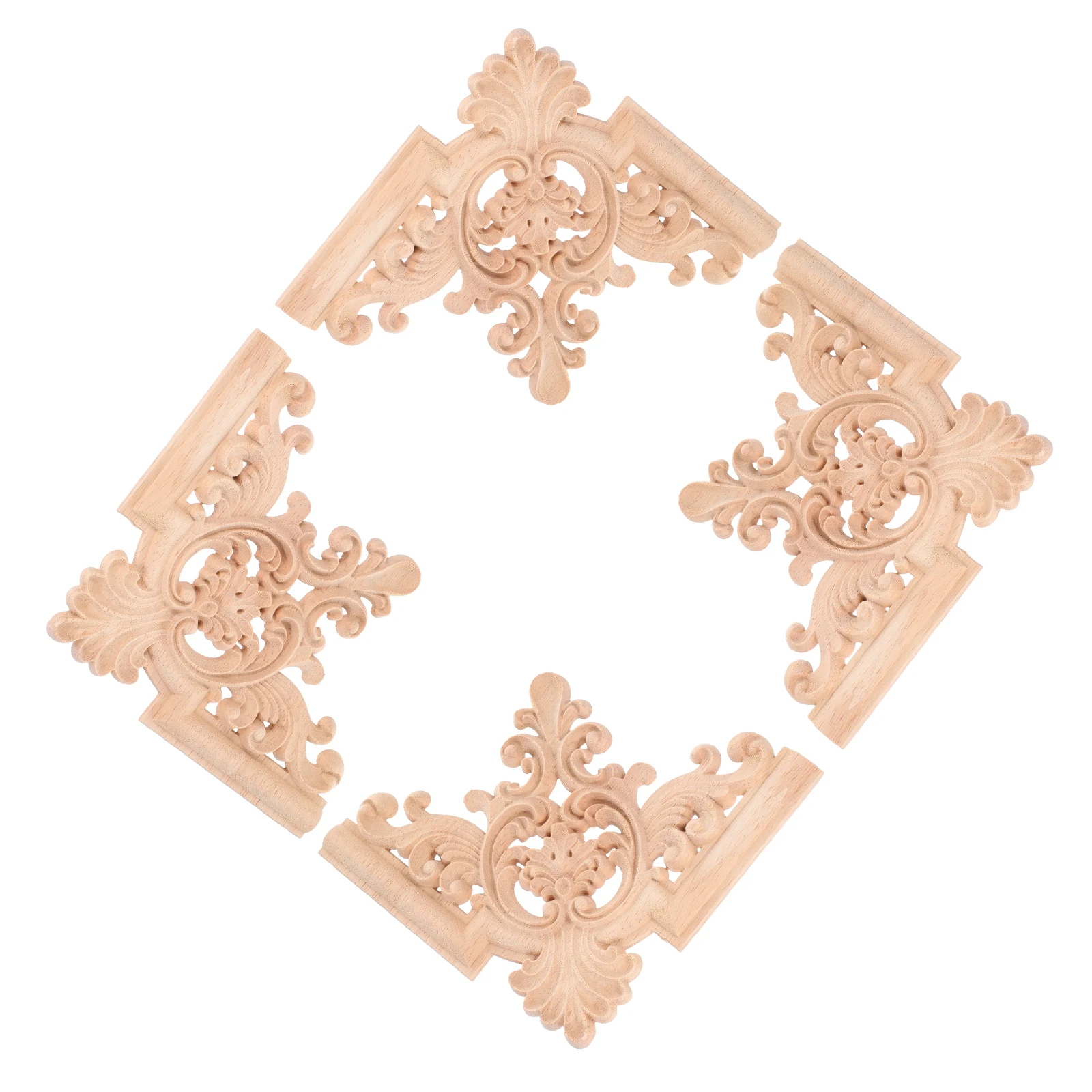 

Elegant French Style Wood Carved Appliquewooden Ceiling Decor Ceiling Ornamentswooden Decorative Appliques Cabinet Door Onlay