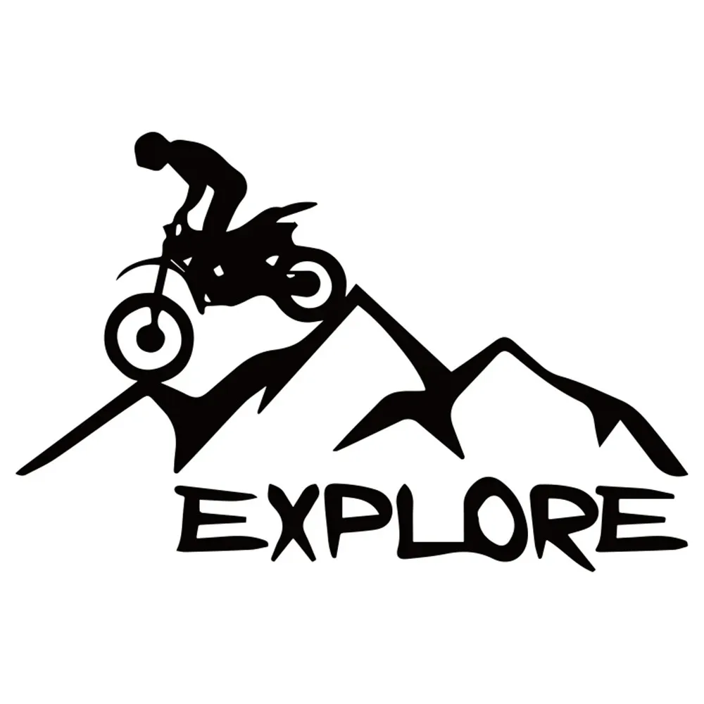 

Motorcycle Adventure Explore Mountain Car Decal Moto Auto Stickers Funny JDM Car Sticker