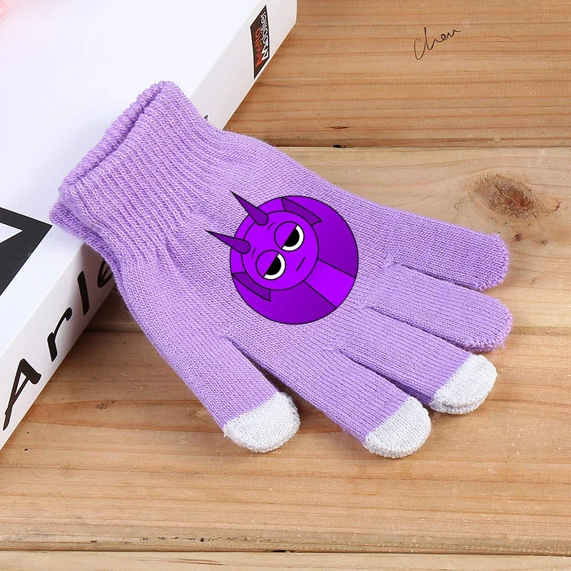 Sprunki Kids Gloves Incredibox Anime Winter Mittens Boys Girls Outdoors Warm Clothes Accessory Children Birthday Gift Hot Sales