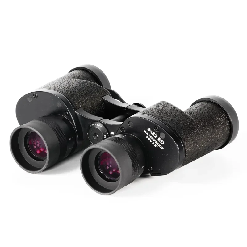 8x32ED 8.2 Angle Big View Achromatic Lens with Bak4 Waterproof Hunting Watching Tool High Resolution Image Traveling Binoculars