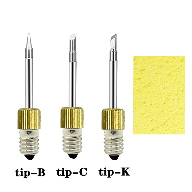 1PC/3PCS Wireless Battery Soldering Iron Head Soldering Iron Tip E10 Interface Welding Tips USB Soldering Tip Soldering Tools