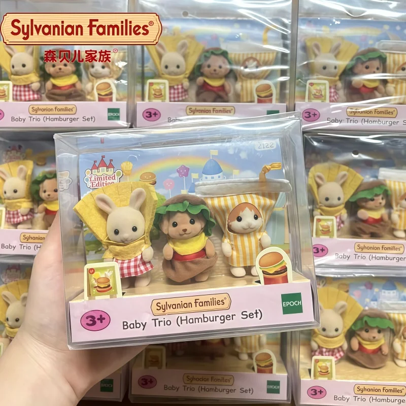 

В наличии: Набор фигурок Sylvanian Families: Пудель в костюме с гамбургером и картошкой фри, коллекционная фигурка, подарок на день рождения