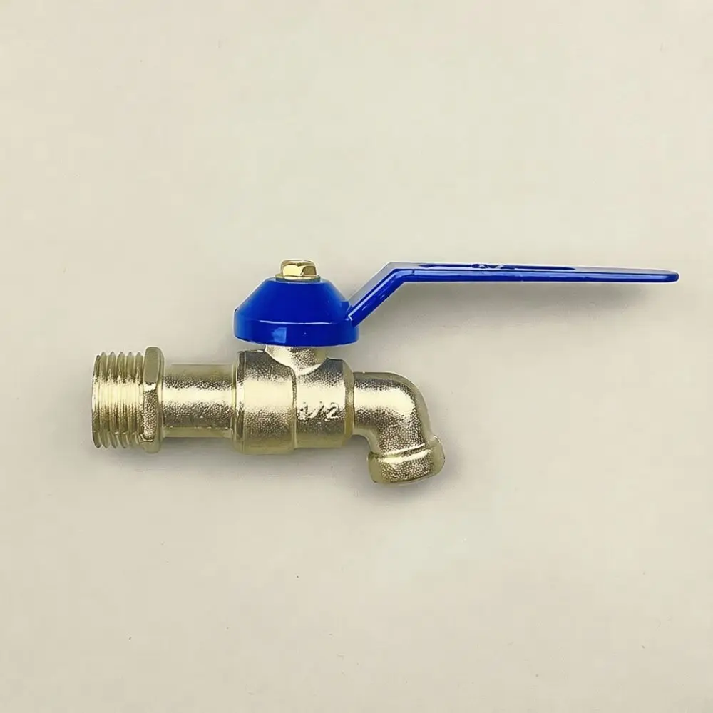 Dual Outlet Washing Machine Tap Zinc Alloy Splitter Faucet Outdoor Garden Watering Bibcock 1 2 Inch Water Valve