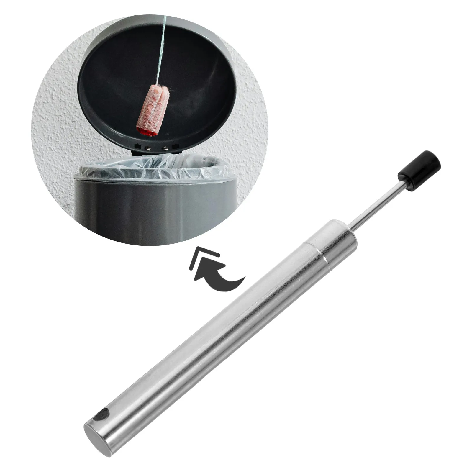 10Pcs Trash Can Lid Soft Close Hydraulic Damper Silent Smooth Closing Cabinet Door Buffer Damper Drawer Slow Closing Trash Can