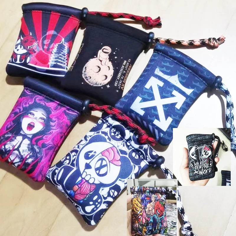 Imagem -04 - Neopren Água Prova Carry Pouch Wickd Bolsa do Bolso Bolsa do Telefone Cinta de Pescoço Bolsa para Dotacia Cthulhu Aio Sxk bb Billet Faça Você Mesmo Adesivos