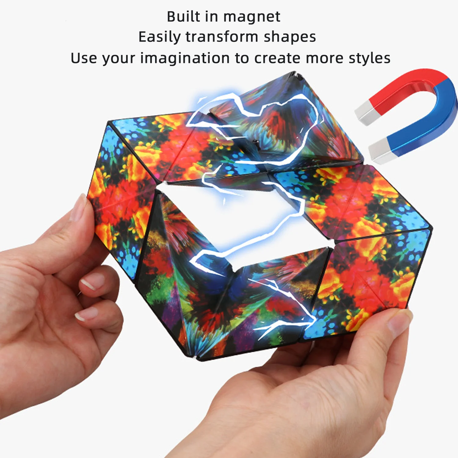 Infinite and versatile gyroscope, geometric starry sky, children\'s puzzle toy, stress relieving magnetic interaction