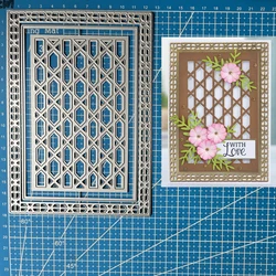 Lucky Goddess Metal Cutting Dies Garden Lattice Frame Diy Scrapbooking Photo Album Decorative Embossing Paper Card Crafts