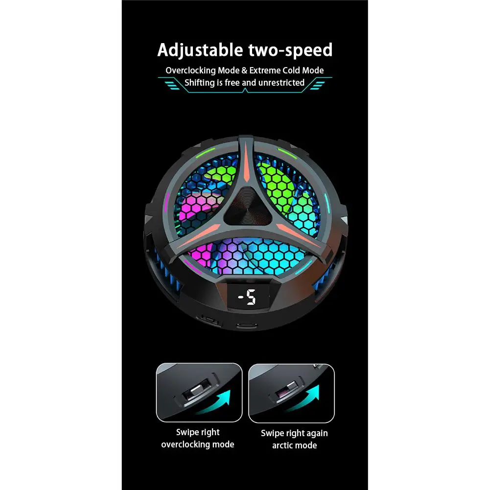 X42 Diameter 10cm Semiconductor Cooler Cooling Fan Fast Charging Magnetic Suction Radiator For Mobile Phone Tablet hotselling