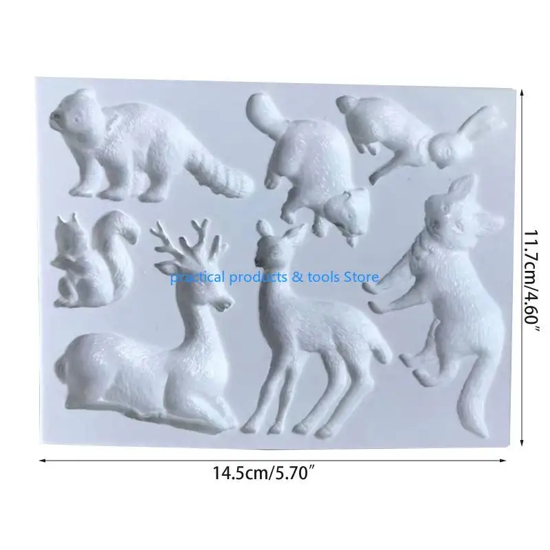 ANIMALI FORESCIO 77JB Deer Stampi coniglio MAPPIONI CUSCINE CAMPIO SAPON FAMIGLIA FAMIGLIA