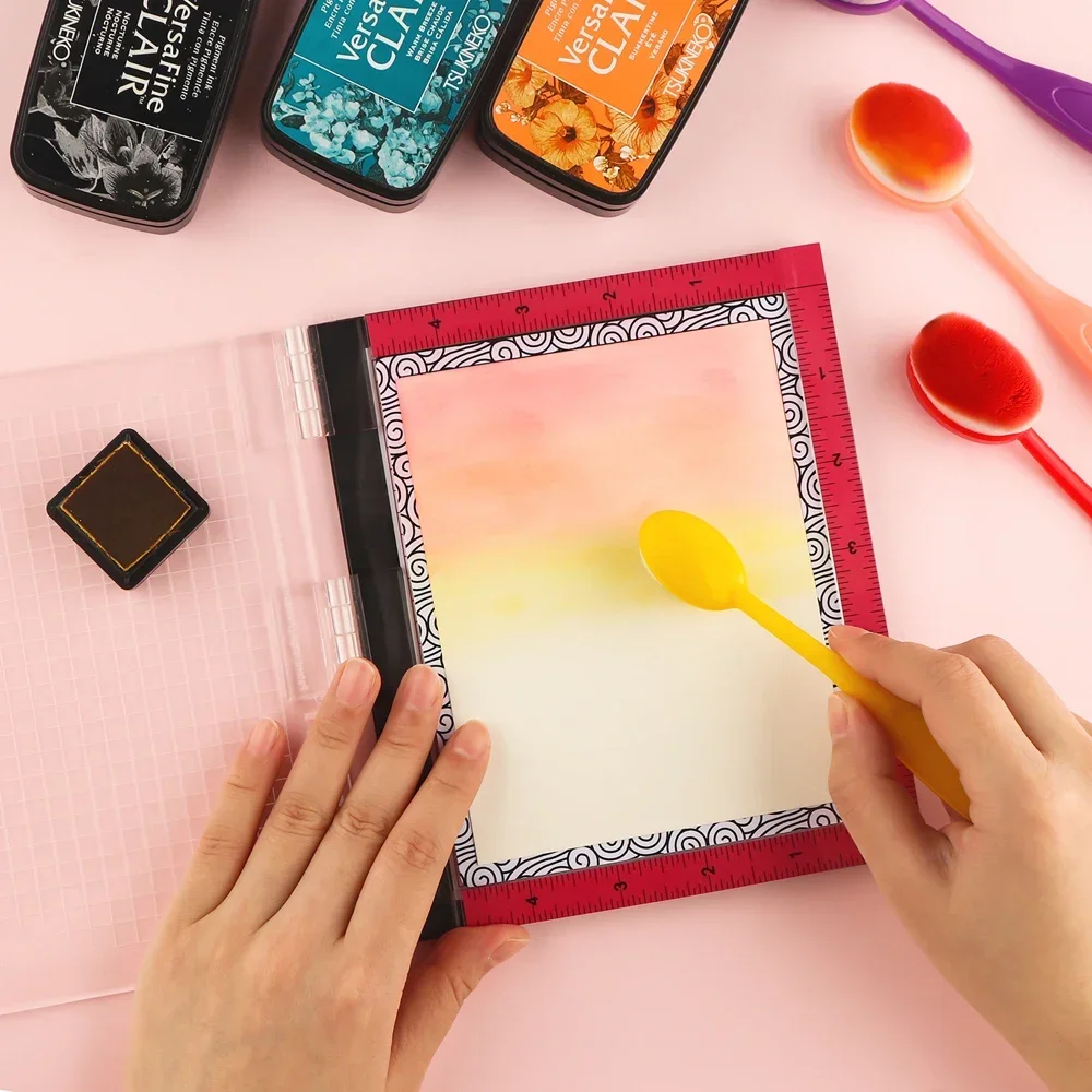 2-3 قطعة/المجموعة البسيطة منخفضة Stcik حصيرة 4.75x6 بوصة قطع الحصير الوسادة متعددة الاستخدام تك/ختم حصيرة عيد الميلاد الحرفية سكرابوكينغ أدوات جديد #5