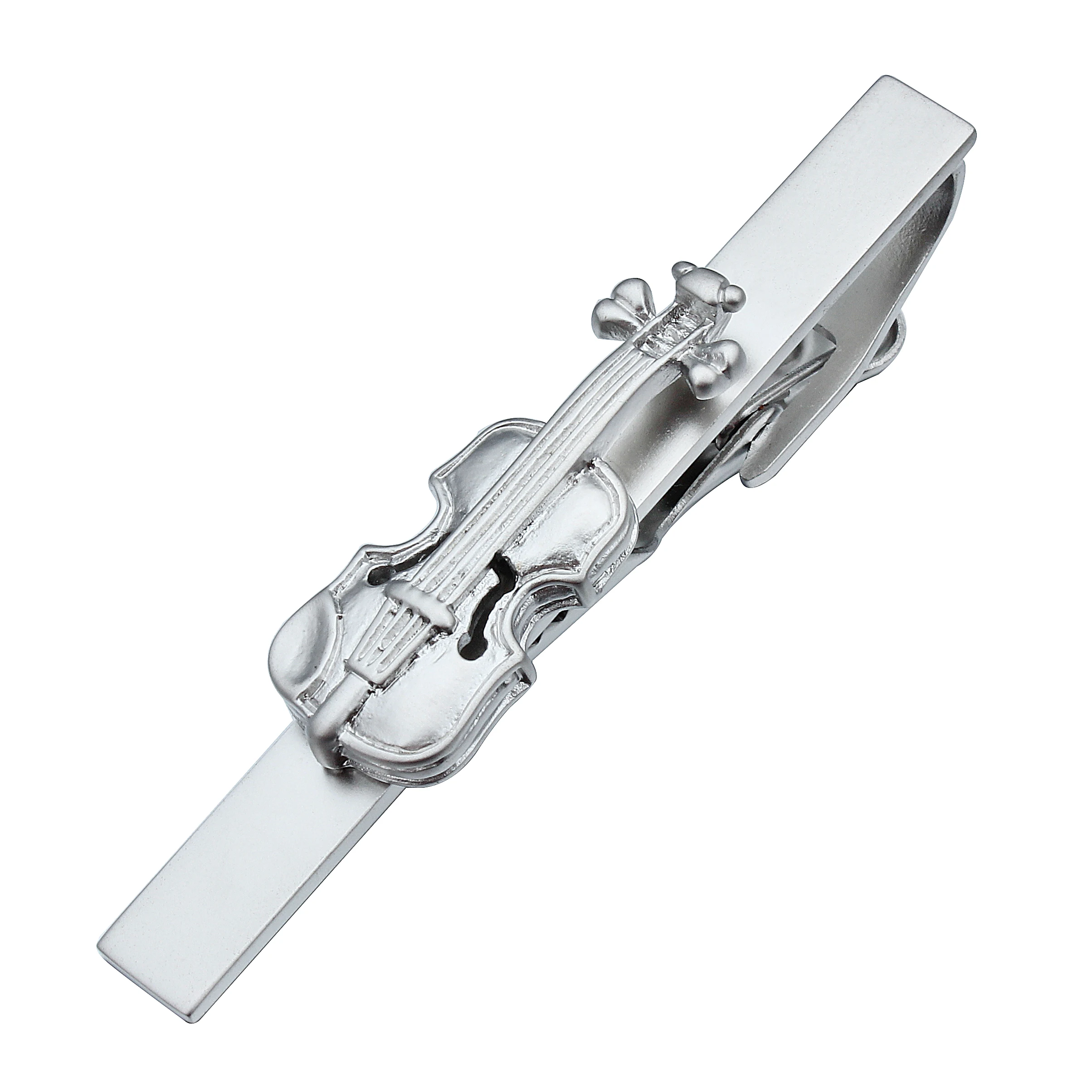 HAWSON men\'s tie clip, novelty instrument musical tie bar clip for men, fun tie clip for parties